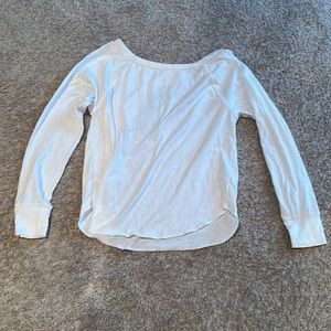 Victoria’s Secret PJ lounge white long sleeve LS top